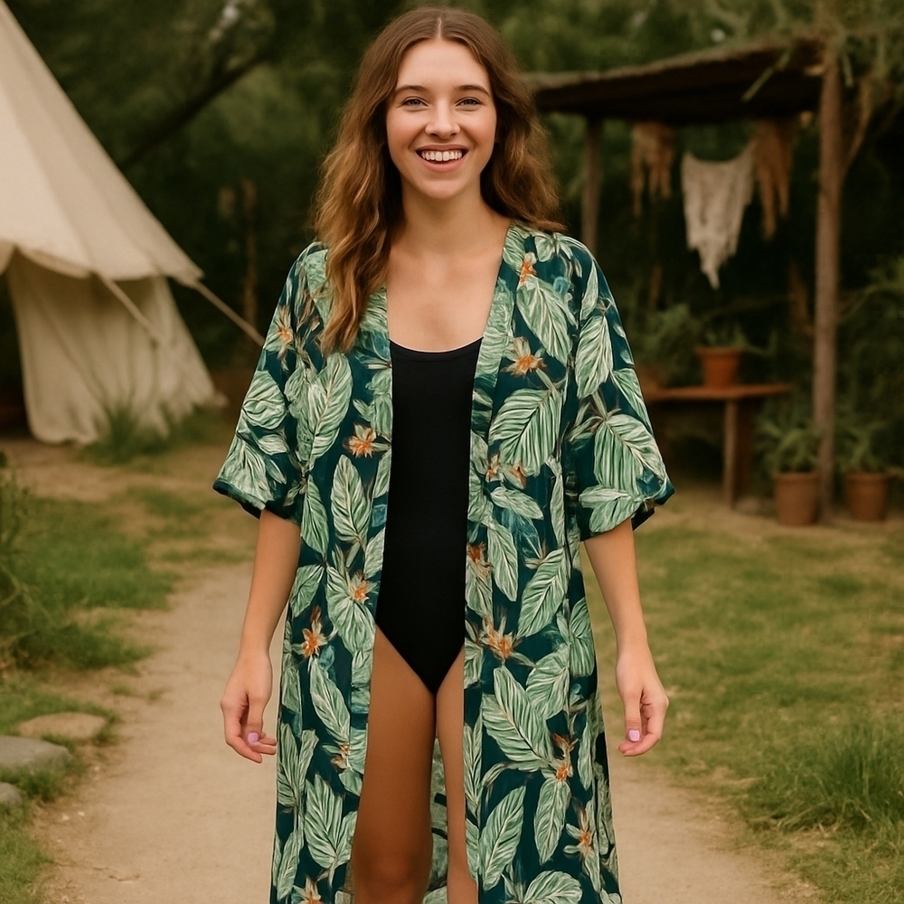 Rachel Zoe Tropical Print Cover-Up โ OSFM โ NWT